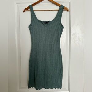 Emerald green summer dress